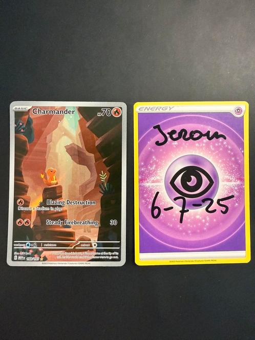 Charmander AR , 151 pokemonkaart, Hobby en Vrije tijd, Verzamelkaartspellen | Pokémon, Zo goed als nieuw, Losse kaart, Foil, Ophalen of Verzenden