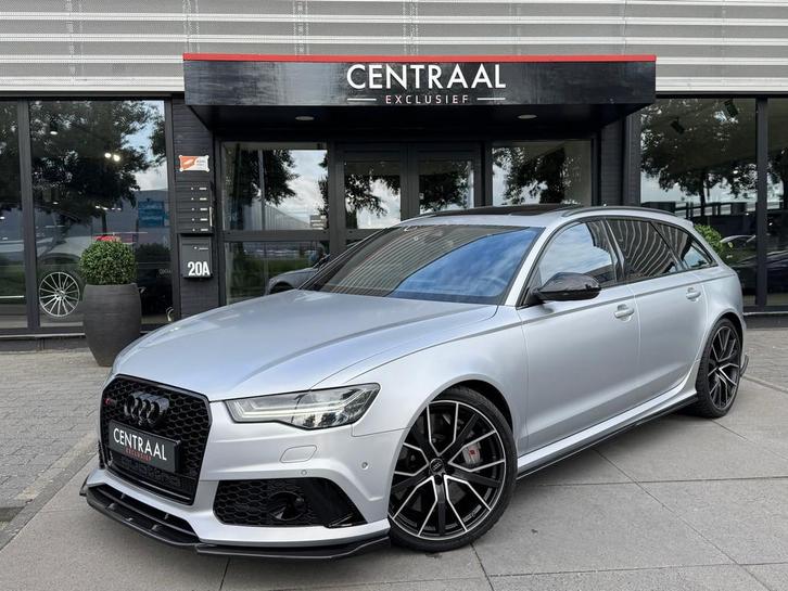 Audi RS6 Avant Performance 4.0 TFSI Quattro 605PK|Pano|Keram, Auto's, Audi, Bedrijf, Te koop, RS6, 4x4, ABS, Adaptive Cruise Control