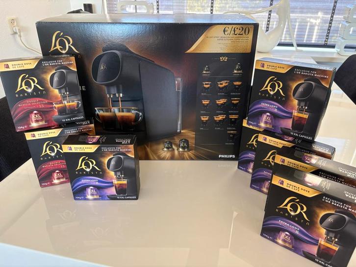 **NIEUW**L'OR Barista Sublime + 8 dozen koffie + Tasting Box, Witgoed en Apparatuur, Koffiezetapparaten, Nieuw, Koffiepads en cups