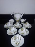 Engels Aynsley 6pers theeservies met gele veldbloemetjes, Antiek en Kunst, Antiek | Servies los, Verzenden