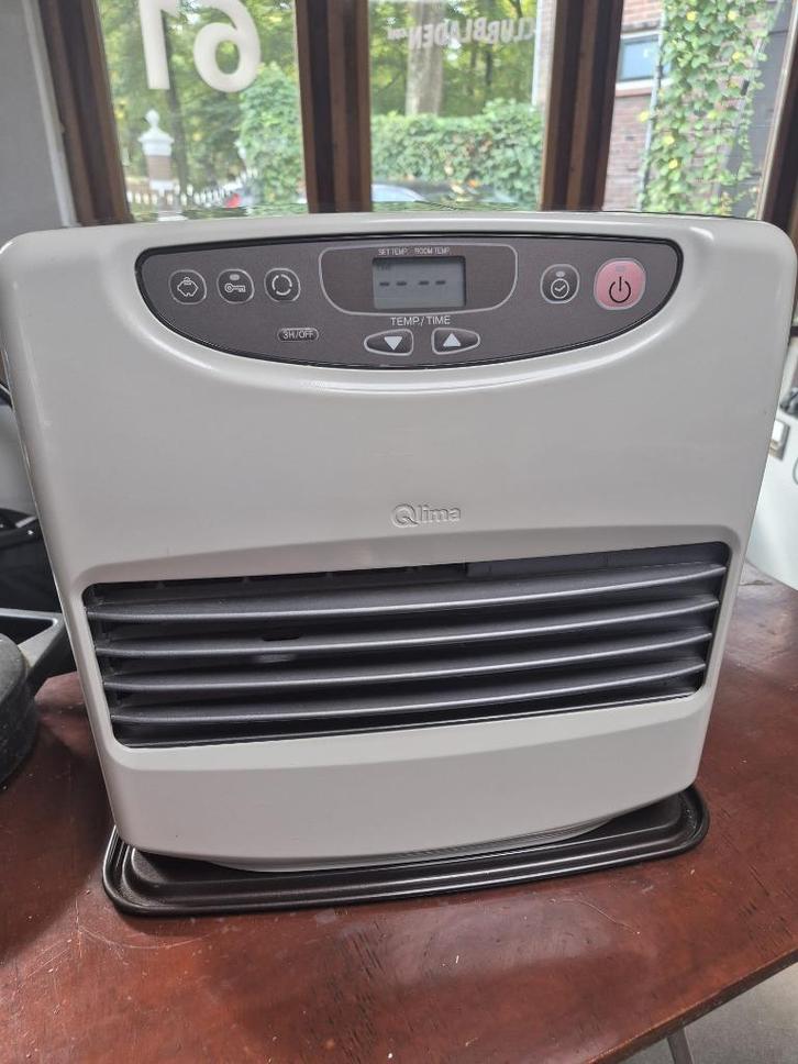 Qlima Laser kachel SRE 9046 C-2 wit/chocola Petroleum 4650W, Huis en Inrichting, Kachels, Zo goed als nieuw, Vrijstaand, Petroleumkachel