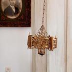 2 antieke Art Nouveau kerk- / klooster kandelaars., Antiek en Kunst, Ophalen of Verzenden