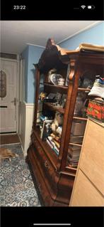 Barokke Vitrinekast - Eyecatcher voor Brocante Liefhebbers, Gebruikt, 200 cm of meer, 150 tot 200 cm, Ophalen of Verzenden