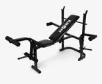Bench en Stang met gewichten, Sport en Fitness, Fitnessmaterialen, Ophalen, Zo goed als nieuw, Benen, Dumbbell