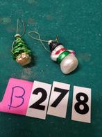 kertboomhangers glas gekleurd 2x vintage [b278], Diversen, Kerst, Ophalen of Verzenden, 'T Olde Gre-j, Info@toldegrej.nl, Endepoelstraat 20f Didam