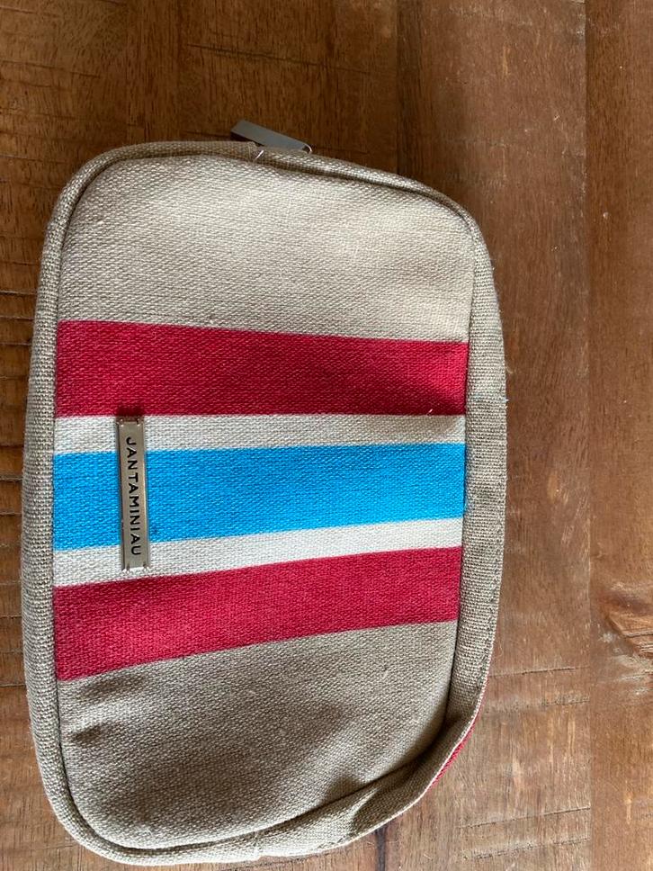 Nieuwe Jan Taminiau Toilettas, Sieraden, Tassen en Uiterlijk, Tassen | Schoudertassen, Nieuw, Beige, Ophalen of Verzenden