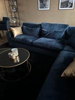 Blauwe hoekbank in goede staat, Ophalen, 250 tot 300 cm, 100 tot 125 cm, Hoekbank