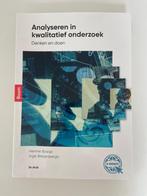 Analyseren in kwalitatief onderzoek - Henne Boeije en Inge B, Ophalen of Verzenden, Alpha, Zo goed als nieuw, WO