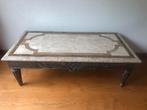 Mooie Salon tafel in marmerlook, Ophalen, 100 tot 150 cm, 50 tot 100 cm, Zo goed als nieuw