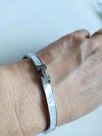 Armband met klik sluiting, Ophalen of Verzenden, Nieuw, Zilver, Overige materialen