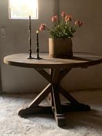 Stoere RONDE EETTAFEL * oud,hout*Huisje Sfeer* 90 t/m 160, Ophalen of Verzenden, Nieuw