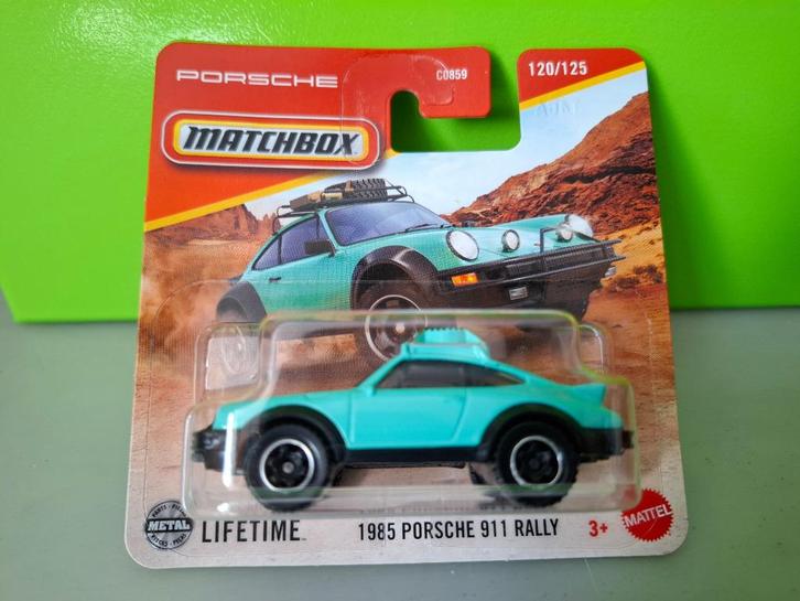 Matchbox 120 - 1985 Porsche 911 Rally [aqua] 1/60 MIB, Hobby en Vrije tijd, Modelauto's | Overige schalen, Nieuw, Auto, Ophalen of Verzenden