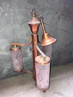 Koperen Art Deco hanglamp., Antiek en Kunst, Antiek | Lampen, Ophalen