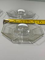 4 vintage glas glazen Octime-ei eierdopjes Luminarc France, Antiek en Kunst, Antiek | Servies los, Ophalen of Verzenden