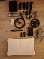 Mooie zwarte Nintendo Wii set met heel veel spellen, Ophalen of Verzenden, Zo goed als nieuw