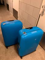 Samsonite koffer blauw 2 stuks, Ophalen, Zo goed als nieuw, Hard kunststof, 70 cm of meer