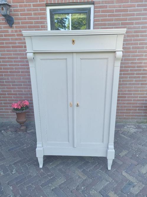 Brocante Eiken Meiden Kast Krijtverf, Antiek en Kunst, Antiek | Meubels | Kasten, Ophalen