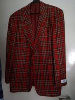 vintage Colbert Blazer Hugo Boss Schotse Ruit wol Rood 52 L, Kleding | Heren, Maat 52/54 (L), Verzenden, Zo goed als nieuw, Hugo Boss