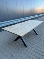 Tafel / Eettafel / X poot, 200 cm of meer, Zo goed als nieuw, Vijf personen of meer, Rechthoekig