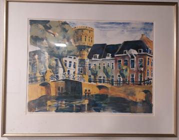 Utrecht Watertoren * Jeroen Hermkens * Ingelijst  beschikbaar voor biedingen