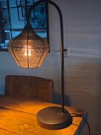 Stoere zwarte tafellamp, Huis en Inrichting, Lampen | Vloerlampen, Ophalen, Minder dan 100 cm