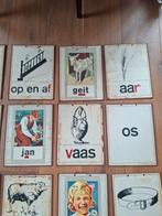 29 leuke schoolplaten: woorden met afbeelding. 32x25, Antiek en Kunst, Ophalen of Verzenden, Overige thema's