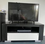 Televisiemeubel | woonkamer Morres Meubel zwart wit hout, Ophalen, Gebruikt, Overige materialen, 100 tot 150 cm