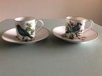 2x kop en schotel Porcelaine de Paris, Ophalen of Verzenden