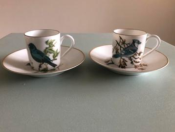 2x kop en schotel Porcelaine de Paris beschikbaar voor biedingen
