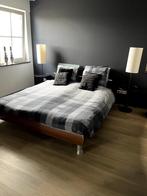 slaapkamer incl. zware stalen nachtkastjes,t.e.a.b., Ophalen, Gebruikt, Tweepersoons