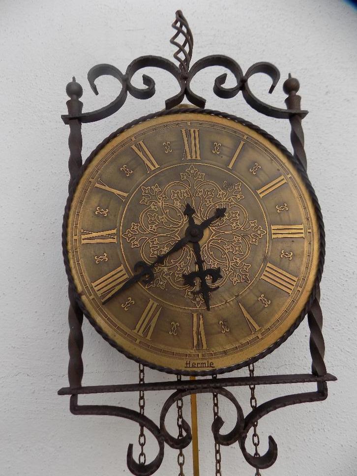 Hermle hangklok jaren 60 originele gewichten klok sixties, Huis en Inrichting, Woonaccessoires | Klokken, Gebruikt, Wandklok, Ophalen of Verzenden