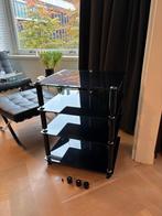 Norstone Bergen HIFI Audio Meubel (Rack), Ophalen, Gebruikt, 50 tot 100 cm, Glas