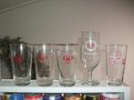 ZHB glazen 5 stuks, Ophalen of Verzenden, Zo goed als nieuw, Bierglas