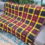 Retro dralon deken woonplaid woondeken plaid 165x143 cm, Eenpersoons, Ophalen of Verzenden, Rood, Deken of Dekbed