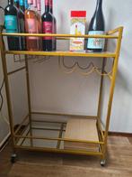 Drank karretje op wieltjes, Huis en Inrichting, Tafels | Sidetables, Ophalen, Nieuw, 25 tot 50 cm, Rechthoekig