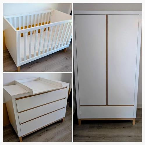 Complete babykamer Bopita in wit: commode, kast en ledikant, Kinderen en Baby's, Kinderkamer | Complete kinderkamers, Gebruikt