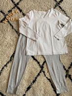 pyjama set shirt wit Primark, broek grijs hartjes hema XL, Ophalen of Verzenden, Gedragen, Maat 46/48 (XL) of groter