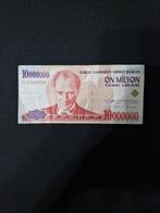 Turkije 10.000.000 lira 1999 gebruikt, Postzegels en Munten, Bankbiljetten | Azië, Ophalen of Verzenden