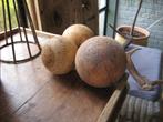 3 houten decoratie ballen, Antiek en Kunst, Ophalen of Verzenden