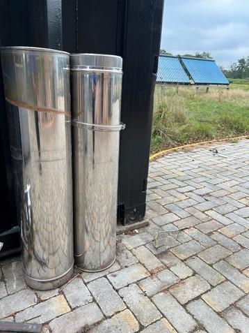 Geïsoleerdere kachelpijp 2 x 1 mtr beschikbaar voor biedingen