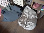 2 zitzakken, Huis en Inrichting, Ophalen, Gebruikt, Blauw