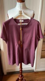 Elisabetta Franchi Bordeaux shirt met ketting it46 ca 40/42, Maat 42/44 (L), Korte mouw, Rood, Elisabetta Franchi
