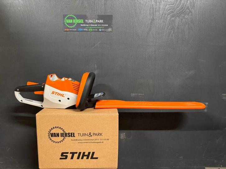 Gebruikte Stihl accuheggenschaar HSA56 50cm, Tuin en Terras, Heggenscharen, Gebruikt, Benzine, Ophalen
