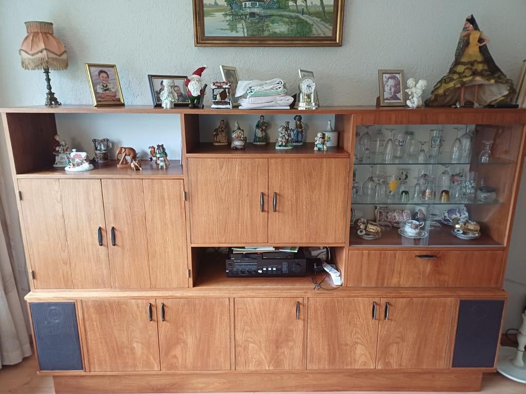 Vintage Kast met Luidsprekers - 1966, Huis en Inrichting, Kasten | Televisiemeubels, Gebruikt, 150 tot 200 cm, 150 tot 200 cm