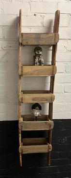 Steenmal wandrek 5 bakjes Railway sloophout uniek India, Verburgt Vintage, Nieuw, Ophalen of Verzenden, https://verburgtvintage.nl/#contact