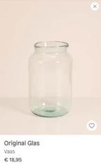 NIEUW! Bloomon handgeblazen vaas 30 cm € 8,99, Ophalen of Verzenden, Nieuw, Glas, Minder dan 50 cm