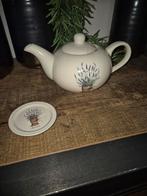 Theepot + Zakjeshouder Jet ter Steege - Lavendel Design, Huis en Inrichting, Ophalen of Verzenden, Zo goed als nieuw