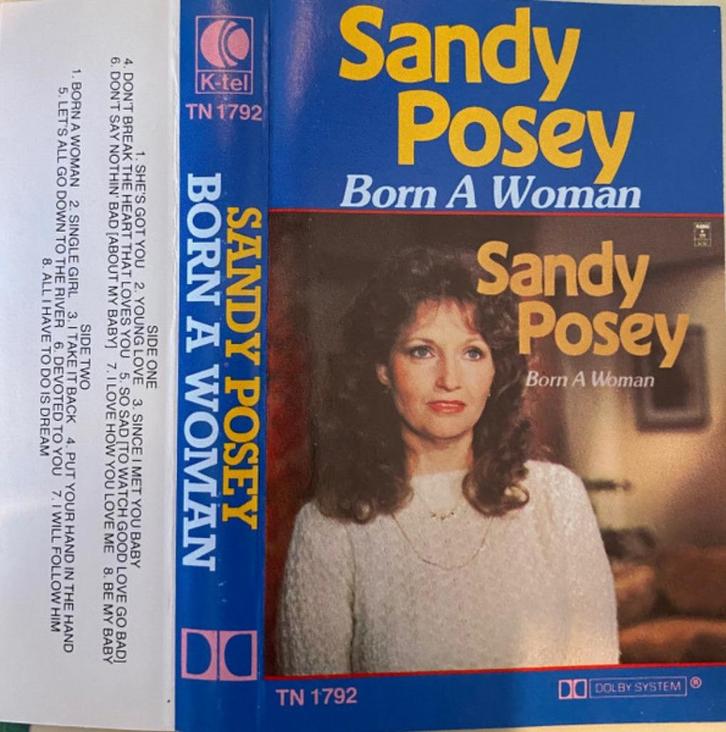 Sandy Posey ‎– Born A Woman  Originele Cassette Nieuw., Cd's en Dvd's, Cassettebandjes, Nieuw in verpakking, Pop, 1 bandje, Ophalen of Verzenden