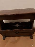 Oud eiken krantenbak, Ophalen, Gebruikt