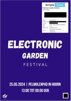2 kaartjes voor Electronic garden festival in Hoorn, Tickets en Kaartjes, Twee personen